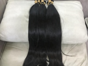 ผมมนุษย์บริสุทธิ์ผมต่อแบบไม่ผ่านกระบวนการ10-43นิ้วเครื่องจักรผ้าคู่ - Product Image 2