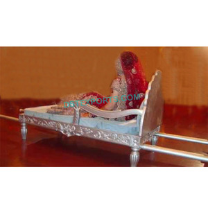 Elegant Open Carved <b>Doli</b> Modern Wedding White Open <b>Doli</b> Different Wedding Wooden Carved Palkis - Product Image 1