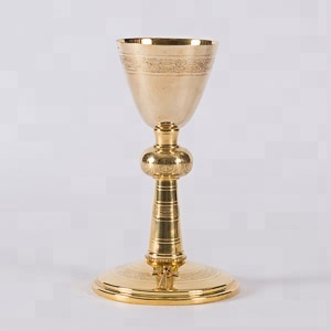 Taza de Metal de latón con suministros de Iglesia, suministros de Iglesia cruzados, cáliz - Product Image 2