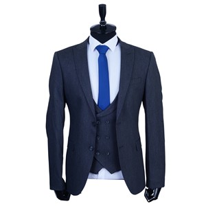 Nuevo traje de tela tejida de viscosa y poliéster hecho a la moda para hombres de lujo Elite elegante último diseño traje de hombre Venta caliente - Product Image 1