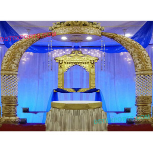 Pilares de maletero Decoración DE BODA Colgante Kundan Decoración de escenario Pilares de maletero Decoración de escenario de boda EE. UU. Precio al por mayor Mejor calidad - Product Image 1