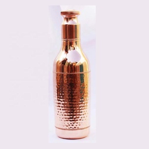 <b>Drink</b> Ware Hammered <b>Copper</b> <b>Bottle</b> Pure <b>Copper</b> Modern Style Water <b>Bottle</b> <b>Drink</b> Ware <b>Bottles</b> Health Conscious Top Trending - Product Image 4