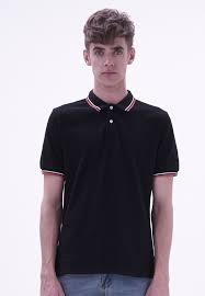 T-shirt polo sympa fait sur mesure pour hommes T-shirt polo respirant brodé par sublimation bicolore du Pakistan - Product Image 5