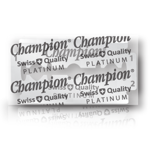 Cuchillas de Afeitar Desechables de Doble Filo CHAMPION PLATINUM DURABLADE para Acero Inoxidable de Calidad Suiza, Seguras para Barberías y Salones de Hombres - Product Image 3