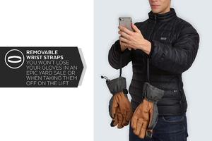 Guantes de esquí hechos en la ciudad, resistentes al agua, con cremallera, para Snowboard