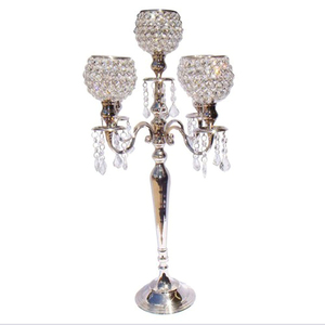 Candelabros de 5 brazos de altura para suelo, candelabro cónico de Metal para mesa, centros de mesa florales para banquete de boda - Product Image 6