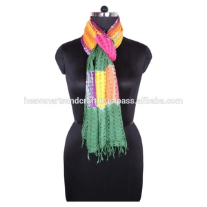 Hand Knitted Rayon <b>Net</b> Scarf for Girls SC0210 Hand Knitted Rayon <b>Net</b> Scarf Skinny Hand Knitted Rayon Scarf for Girls Skinny - Product Image 3