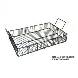 New Design Rectangle Metal <b>Wire</b> Fruit Storage <b>Basket</b> - Product Image 2