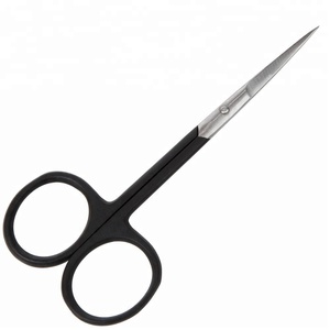 Vente chaude Professionnel Noir Sourcils Beauté Ciseaux Durable En Acier Inoxydable Droit Sharp Cuticule pour Soins Des Ongles Manucure - Product Image 3