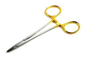 Porte-aiguilles manuel Hegar-Baumgartner TC 13/14 cm en acier inoxydable avec inserts en carbure de tungstène, certifié CE Classe II, garantie 1 an - Product Image 4