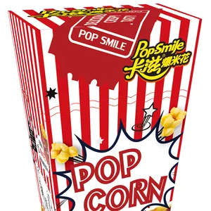 Pop-Smile popcorn Sweet and Salty Flavor Butterfly Type 60g Movie Box Snack Popcorn Free Sample Available