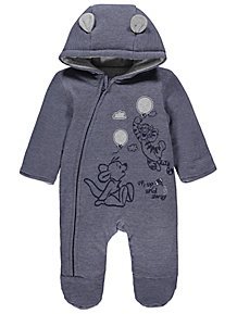 GOTS certifié 100% Coton À Capuche Zipsuit - Product Image 2