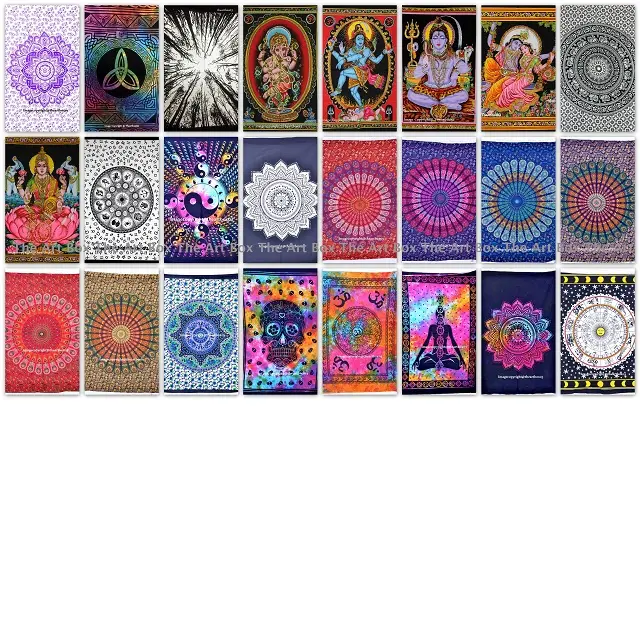 Wand Hängen Poster 100 Pcs Wand-dekor Poster Indische Mandala Tapisserie