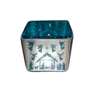 Portavelas votivo de vidrio de diseño personalizado para la decoración del hogar para Navidad ¡Consigue el tuyo a bajo precio! - Product Image 1