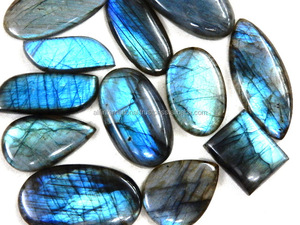 อัญมณีหลวมไฟลาบราดอไรต์สีฟ้าธรรมชาติส่งตรงจากผู้ผลิต - Product Image 4