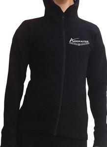 เสื้อฮู้ดมีซิปสำหรับผู้หญิงเสื้อกันหนาวมีฮู้ดพิมพ์ลายเทคนิคสีเขียวมะกอกและสีดำฤดูหนาว - Product Image 3