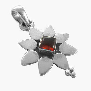 Colgante de piedras preciosas de Plata de Ley 925 ámbar naranja de aspecto bonito de calidad superior, joyería fina hecha a mano con diamantes al por mayor - Product Image 1