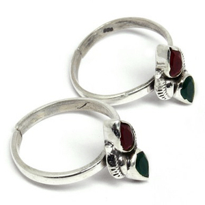 Anillo de plata de primera ley con forma de dedo para mujer, sortija, plata esterlina 925, ónix verde, diferentes tipos - Product Image 5