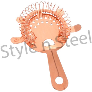 Passoire à glace à motif et logo personnalisés Passoire à cocktail en acier inoxydable Passoire à cocktail en acier inoxydable - Product Image 3