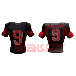 Ensembles de football américain à sublimation personnalisée, maillot d'uniforme élégant et confortable avec demi-manche antibactérienne pour toutes les saisons - Product Image 1