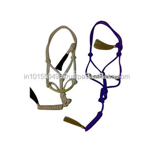 GSA SBZ/RH/002 Customised PP/Nylon <b>Rope</b> Halter <b>Lead</b> <b>Rope</b> Handcrafted Rawhide Braiding Real Horse Hair-Comfortable for Riding - Product Image 4