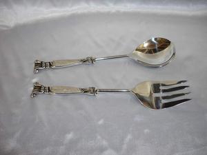 Hot Vantage Moderne De Luxe Unique En Laiton Gaufré Nickel Plaqué Fantaisie Offre Spéciale Alimentaire Moderne Couverts Ou Couverts Ensemble avec Cuillère - Product Image 2