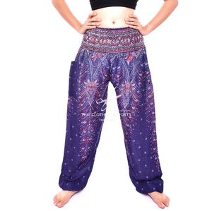 กางเกงฮาเร็มพิมพ์ลายไข่นกยูง,กางเกงโยคะ,กางเกงไทย - Product Image 6