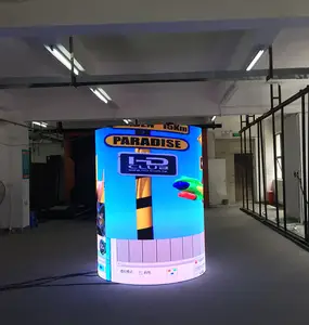 Paneles led de alta calidad para publicidad en interiores, columna flexible, pantalla de visualización led