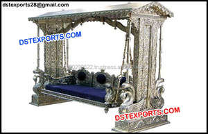 Hand Carved Teak <b>Wood</b> <b>Swing</b> Heavy Carving Wedding <b>Swing</b> Australia - Product Image 4