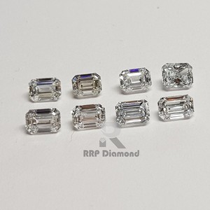 แล็บปลูกเพชร GHI สี0.20ถึง0.29กะรัต VVS ความบริสุทธิ์แฟนซีสีขาว HPHT/CVD สังเคราะห์มรกตรูปร่างเพชร - Product Image 1