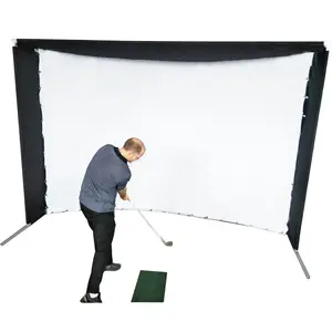 Golf ekran ve alüminyum Golf çerçeve satılık yüksek yoğunluklu düşük gürültü dayanıklı darbe ekran ve golf simülatörü ekran