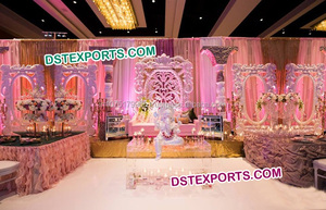 แผงฉากหลังไฟเบอร์สำหรับงานแต่งงาน,แผงตกแต่งเวทีงานแต่งงานของชาวมุสลิม - Product Image 3
