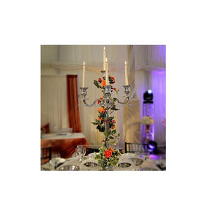 5 bougeoirs en métal STYLE européen, chandelier pour décoration de mariage et d'événements, chandelier en métal - Product Image 6