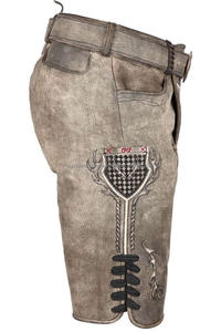 Deluxe Hommes Grande Taille Bière Allemande Bavaroise Courte Vache Lederhosen Oktoberfest Costume Brodé Vache Daim Cuir Coupe-Vent - Product Image 4