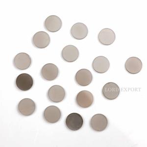 Pierre de lune grise polonaise naturelle de 12mm lisse Double pièce ronde plate calibrée pierre précieuse en vrac pierre précieuse en vrac pour la fabrication de bijoux - Product Image 1