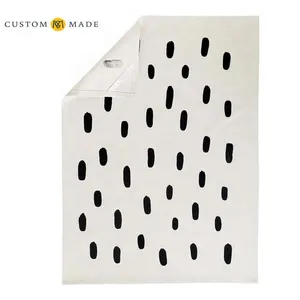 Torchon de cuisine en coton uni, design personnalisé, lavable, léger, à séchage rapide et durable, serviettes douces au toucher. - Product Image 1
