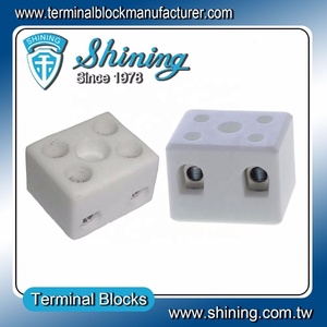 TC-202-A Panel <b>Mounted</b> 2-Pole 20A Ceramic Terminal <b>Block</b> - Product Image 4