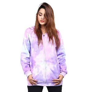 Sudaderas con capucha personalizadas para mujer, ropa con cremallera completa, unisex, gran tamaño, sublimación, tie dye, conjuntos de sudadera de talla grande - Product Image 1