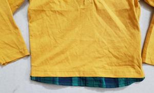 Polo de manga corta para niños de doble color diseñado 2018, algodón de calidad de exportación para armario de primavera para niños, Stock de Bangladesh - Product Image 3