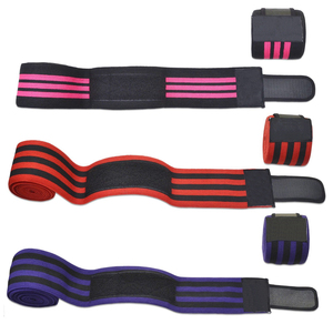 พันเข่าพร้อมสายรัดสำหรับ Squats,ยกน้ำหนัก,Powerlifting,ขากด,และ Cross Training-ยืดหยุ่น72 "WRAPS - Product Image 1