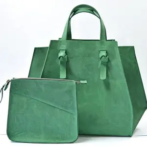 2021 แฟชั่น 100% กระเป๋าคลัทช์หนังแท้พร้อมสายรัดสองเส้นสำหรับผู้หญิงหลายสีขายร้อน ALD 0068 - Product Image 1