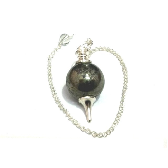 pendulum gold crystal