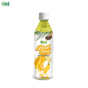 Mejor precio Botella de 500ml Bebida de semilla de albahaca con sabor a fresa Jugo de semilla de albahaca - Product Image 3