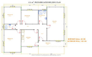 Alta calidad prefabricadas casa de una sola planta-82 m2.> 166 m2 - Product Image 6