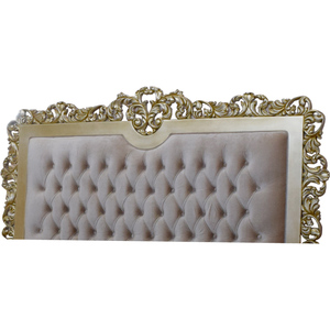 Meubles de chambre à coucher en bois acajou, couleur feuilles argentées, Style de luxe classique - Product Image 6