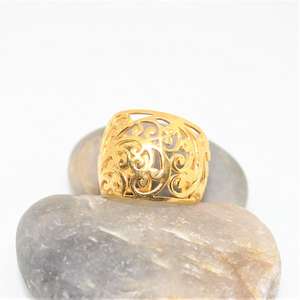 Colección de filigrana, joyería chapada en oro de Plata de Ley 925, anillo de banda de filigrana, precio al por mayor - Product Image 4