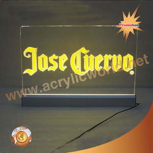 Panneau en acrylique gravé au Laser, panneau mobile à LED, lumineux - Product Image 2