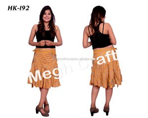 Magic Wrap Around Bohemian Ibiza Hippie Boho estampado transpirable Maternidad de talla grande hasta la rodilla Pantalones - Product Image 2