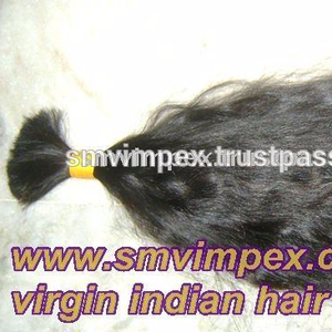 Cheveux humains bruts indiens en vrac remy d'une tête de donneur. Perte de cheveux humains tissage. - Product Image 4