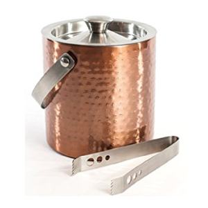 Seau à glace à champagne en cuivre nouvellement conçu seau à crème glacée en cuivre pur refroidisseur de vin martelé fini seau haut tendance - Product Image 5